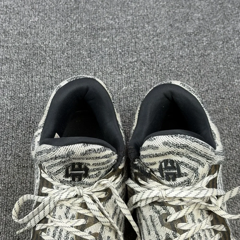 Adidas Harden Vol. 1 LS Primeknit BHM‎ Men's Size 13 White Black AC8407